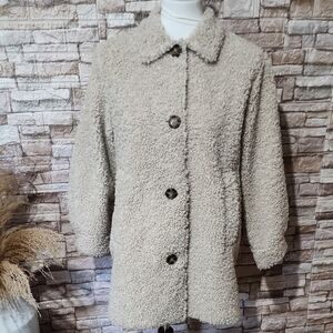 Zara Kids Cream /Tan Teddy Coat